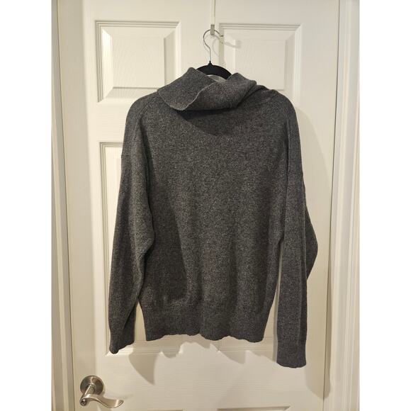 Equipment Mathilde 100% Cashmere Turtleneck Sweater Heather Gray Womens Large - Picture 6 of 6
